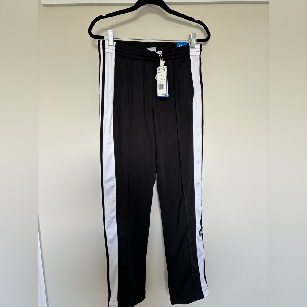 adidas Black and White Track Pants